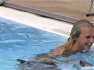 Swimming naked with fabulous eurobabes